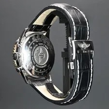 Breitling Navitimer Chronograph 43mm Black Dial D23322 Aftermarket Leather Strap 4