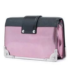 Prada Trimmed Metallic Vitello Cahier Rose Gold 2