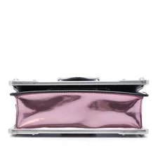 Prada Trimmed Metallic Vitello Cahier Rose Gold 3