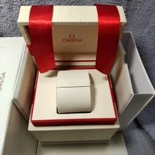 Omega Genuine Case With Red Ribbon Storage Box From Japan 2