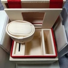 Omega Genuine Case With Red Ribbon Storage Box From Japan 3
