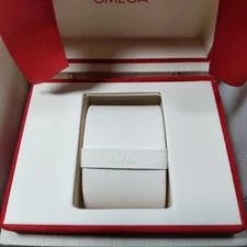 Omega Genuine Case With Red Ribbon Storage Box From Japan 4