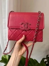 Chanel Small Quilted Flap Crossbody LeatherSilverInterlockingCC 2