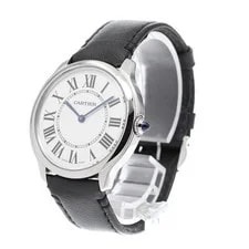 Cartier — Cartier Ronde Solo WSRN0031 36mm SS/Leather Silver #C16715 — Watch — resale