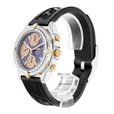 Breitling Chronomat B13050.1 39mm Blue Steel Gold Chronograph 1995 4
