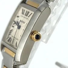 Authentic Cartier Tank Française LM Two-tone W51005Q4 SSxYG Mechanica... 4