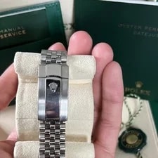 Rolex Datejust 41 Blue Dial Roman Numerals Fluted Bezel Jubilee Bracelet 4