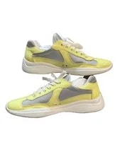 Prada — Size UK 10 / US 10.5 Prada America's Cups Polline Argento — Sneaker — resale