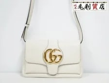 Gucci — Gucci GG Marmont 550129 White Gold Excellent — Handbag — resale