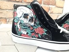 New Vans Sk8-Hi Skulls Tattoo / 6.5 / 8 / 6.5Y 2