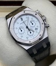 Audemars Piguet — Full Set Audemars Piguet Royal Oak 26022BC.OO.D002CR.01 39mm 18k White Gold — Watch — resale