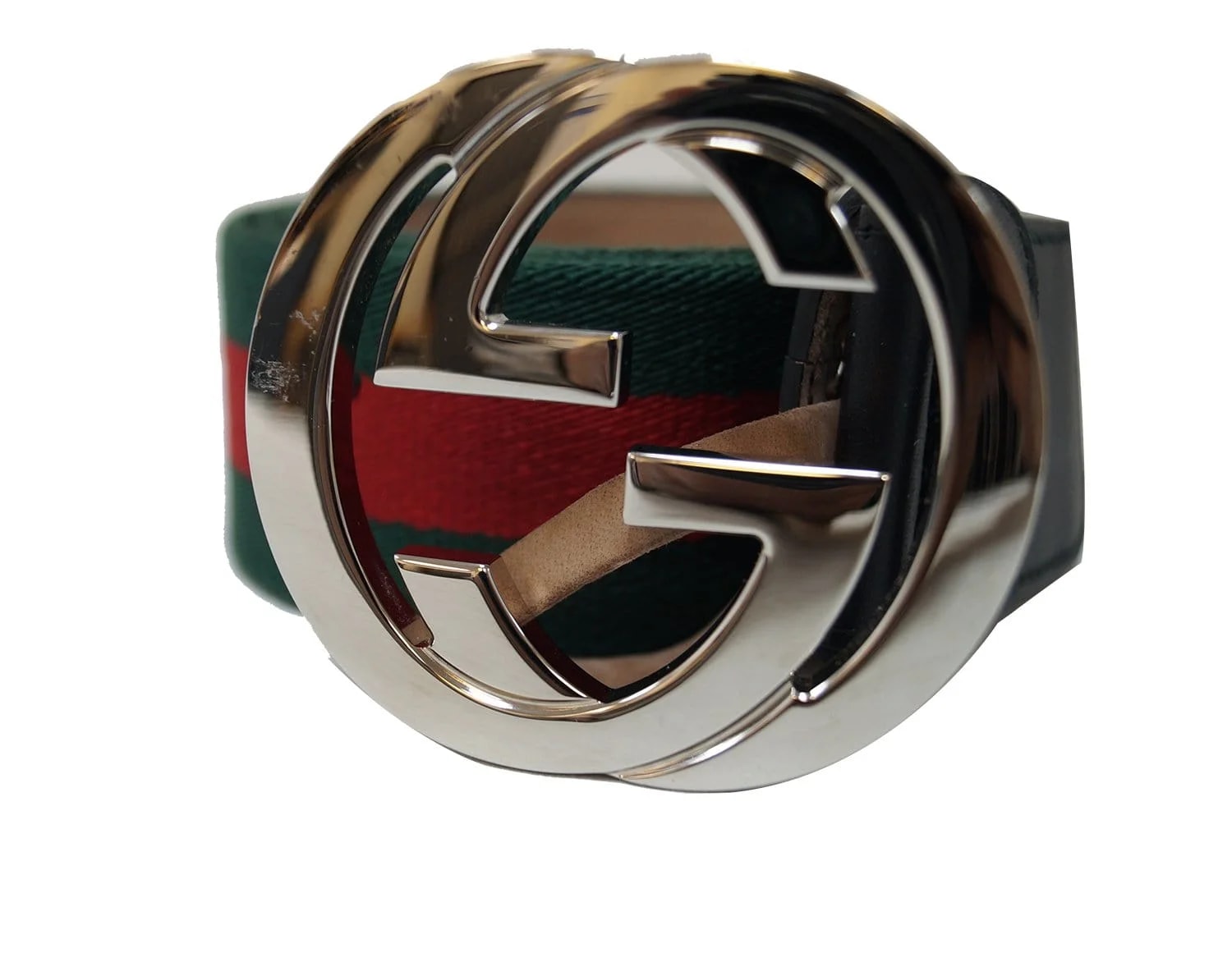 Gucci — Gucci GG Interlocking Web Belt With G Buckle — Accessory — resale