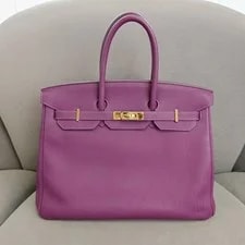 Auth Hermès Birkin 35 Anemone Top Handle 2