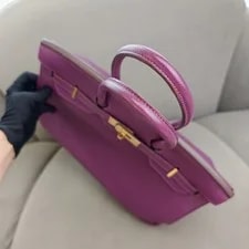 Auth Hermès Birkin 35 Anemone Top Handle 4