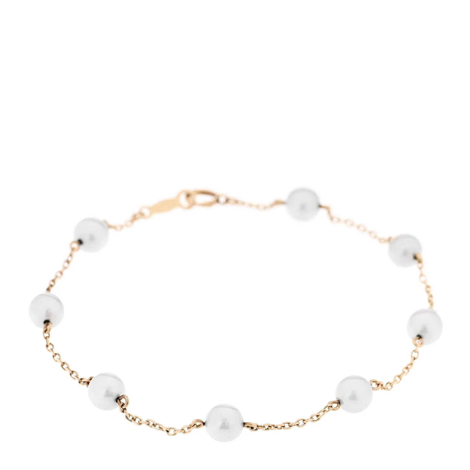 Mikimoto — 14K Yellow Gold 5-5.5mm Akoya Cultured Station — Jewelry — resale