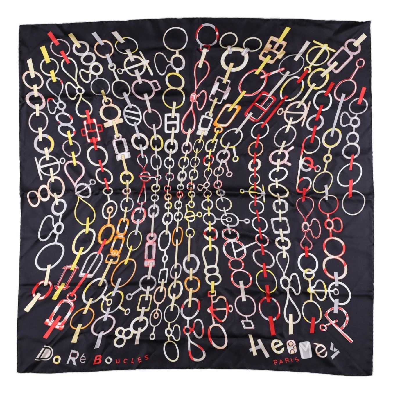 Hermès — Hermès Do Re Boucles Scarf 90 — Accessory — resale