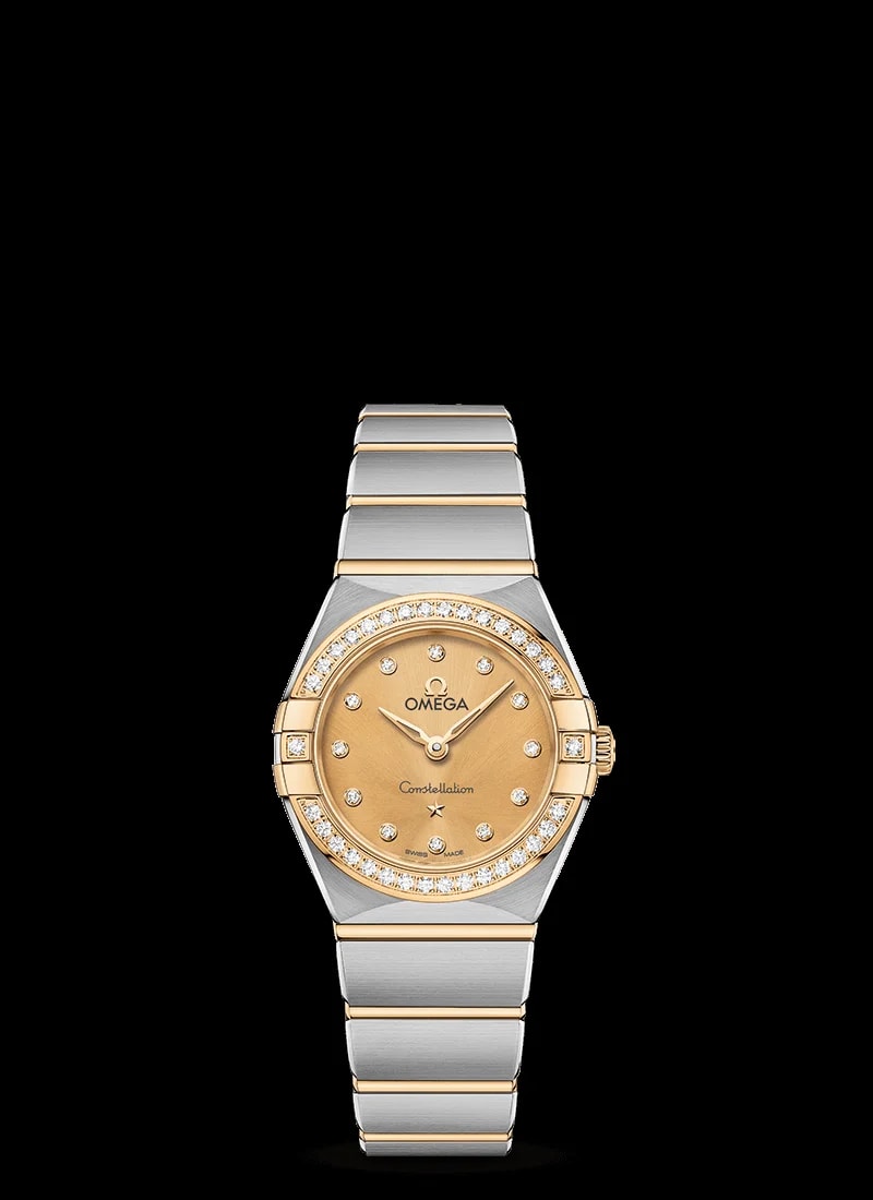 Worldofluxuryus — Omega Constellation Quartz Stainless Steel & 18K Yellow Gold & Diamonds Lady’s — Watch — resale