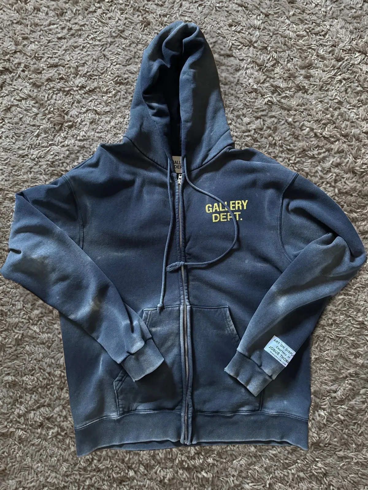 Gallery Dept Sun Faded Zip Up Hoodie — streetwear — resale