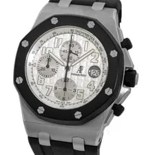 Audemars Piguet Steel Royal Oak Offshore Rubberclad Chronograph BoxWaranty 25940 3