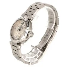 Authentic Cartier Pasha C GMT W31029M7 Stainless Steel Mechanical Automatic ... 2