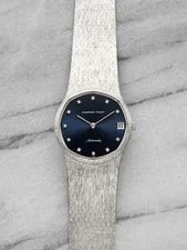 Audemars Piguet — 1970s Audemars Piguet 5388 - Integrated WG Blue Sunburst Dial Auto 31 Mm — Watch — resale
