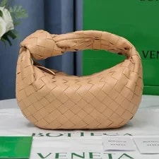 Woven — Mini BV Inspired Woven Top Handle Zip Dust Card — Handbag — resale