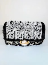 Fendi — Fendi and European Mink Fur Baguette With Mink Strap — Handbag — resale