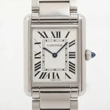 Cartier — Cartier Tank Must LM WSTA0106 SS QZ Silver-Face 2 Extra Links — Watch — resale