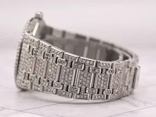 Audemars Piguet 33mm Royal Oak Midsize 12ct Iced Out Quartz 56303ST 4