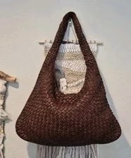 Woven — Genuine Woven Braided Piping Bottega Veneta Vibes Hobo — Handbag — resale