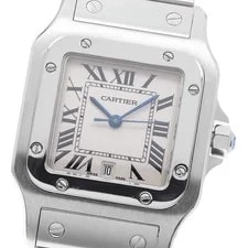 Cartier — Cartier Santos GalbeeLM W20060D6 Date Beige Dial Quartz Watch_969438 — Watch — resale
