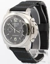 2006 Papers Panerai Luminor Flyback 1950 PAM212 Black Steel 44mm PAM00212 BOX 3