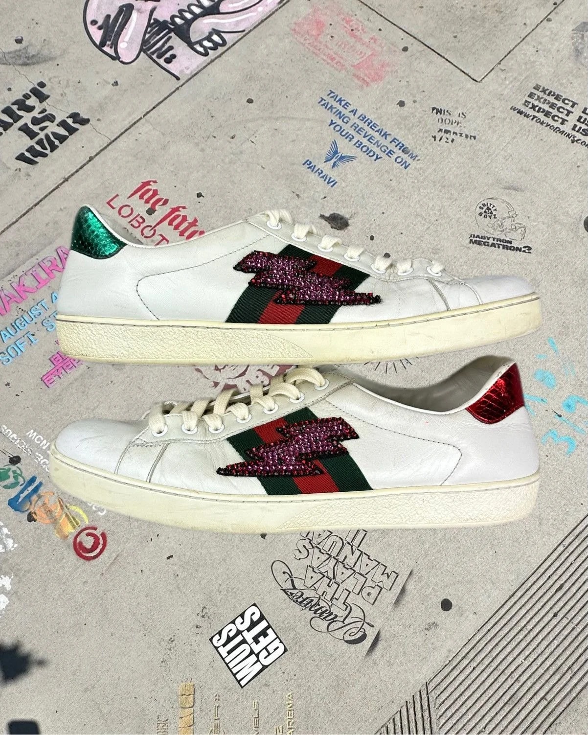 Gucci — Gucci Campaign Embellished Ace — Sneaker — resale