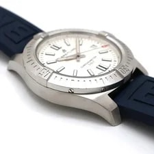 Breitling Colt A17313 Silver SS Rubber Automatic 41mm Warranty 3