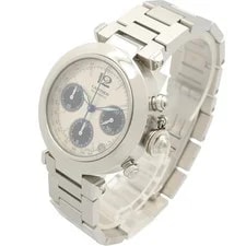 Cartier Pasha C Chronograph , Stainless Steel, ' Size, Silver Tone 2