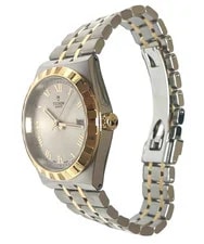 Tudor Royal Roman Silver Sunray Dial Gold Capped Steel M28503-0001 4