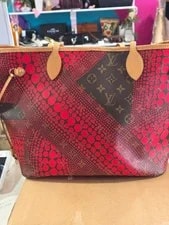 Louis Vuitton x Yayoi Kusama — Louis Vuitton X Yayoi Kusama Neverfull MM Monogram Town Dots 2012 M406 — Handbag — resale