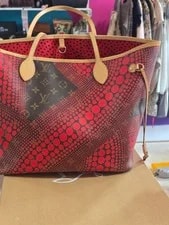 Louis Vuitton X Yayoi Kusama Neverfull MM Monogram Town Dots 2012 M406 4