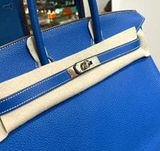 Hermes Birkin 35 Limited Edition Verso Mykonos 148576830 4