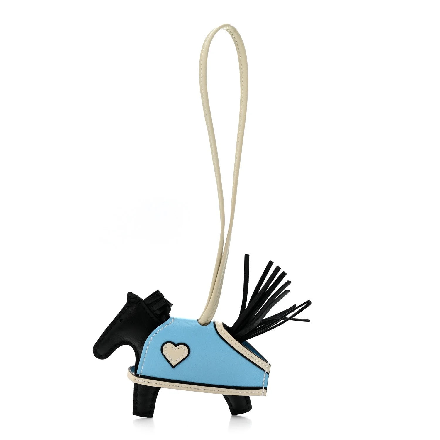 Hermès — Milo Grigri Rodeo Robeo Coeur Bag Charm Celeste — Accessory — resale
