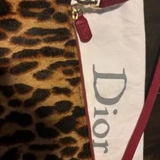 Christian Dior Leopard Print Pony Hair With Strap 4