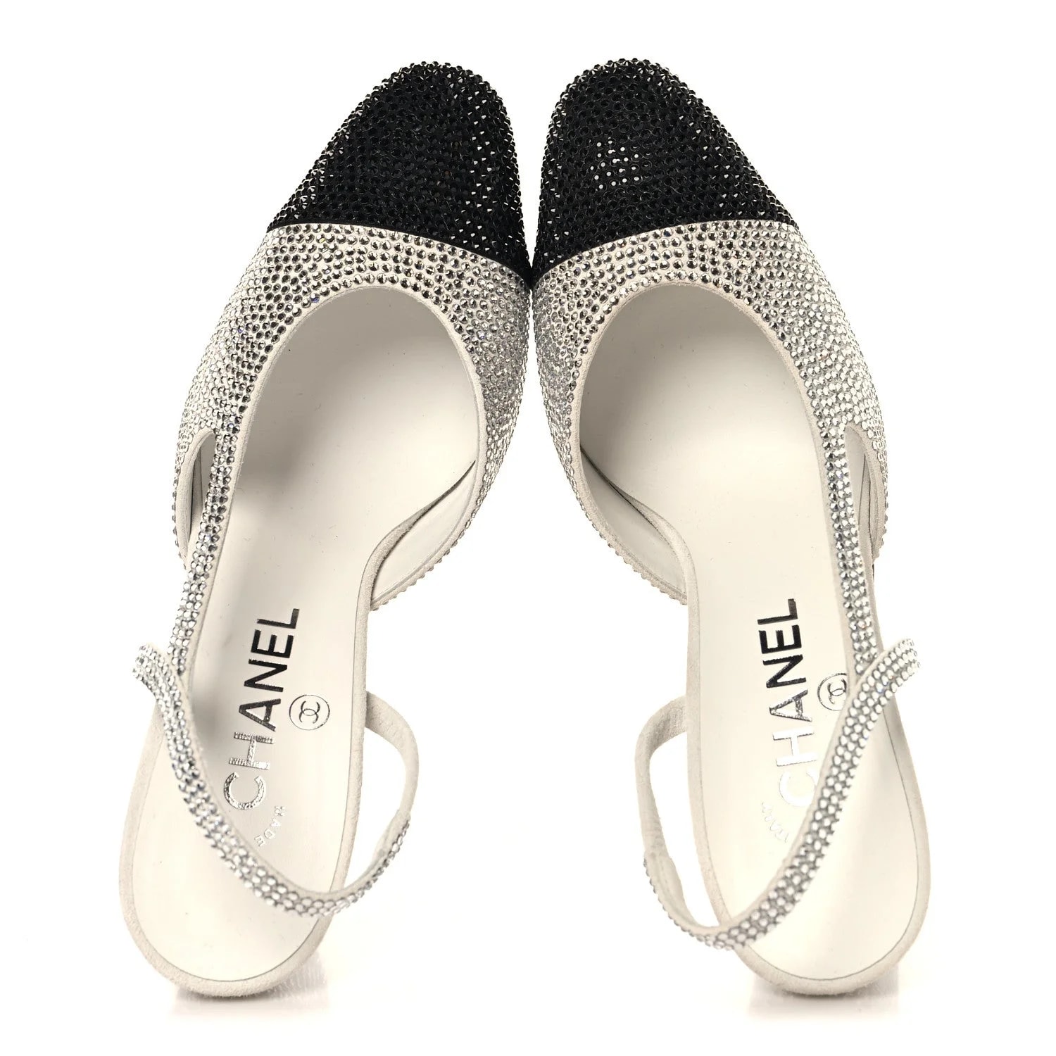 Strass Grosgrain Cap Toe CC Slingback 36.5 2
