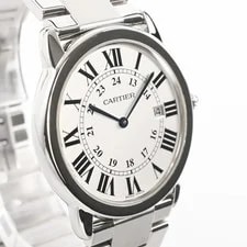 Cartier Ronde Solo LM W6701005 Silver Authentic From Japan 4