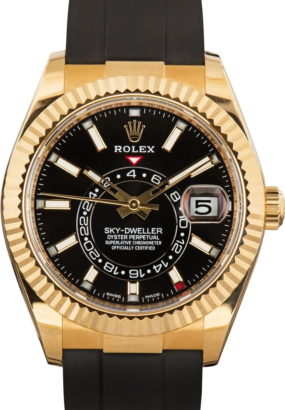 Rolex Sky-Dweller Black Dial 326238 18k Yellow Gold 2