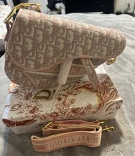Dior — Dior Saddle Logo Crossbody Strap HW Flap Small — Handbag — resale