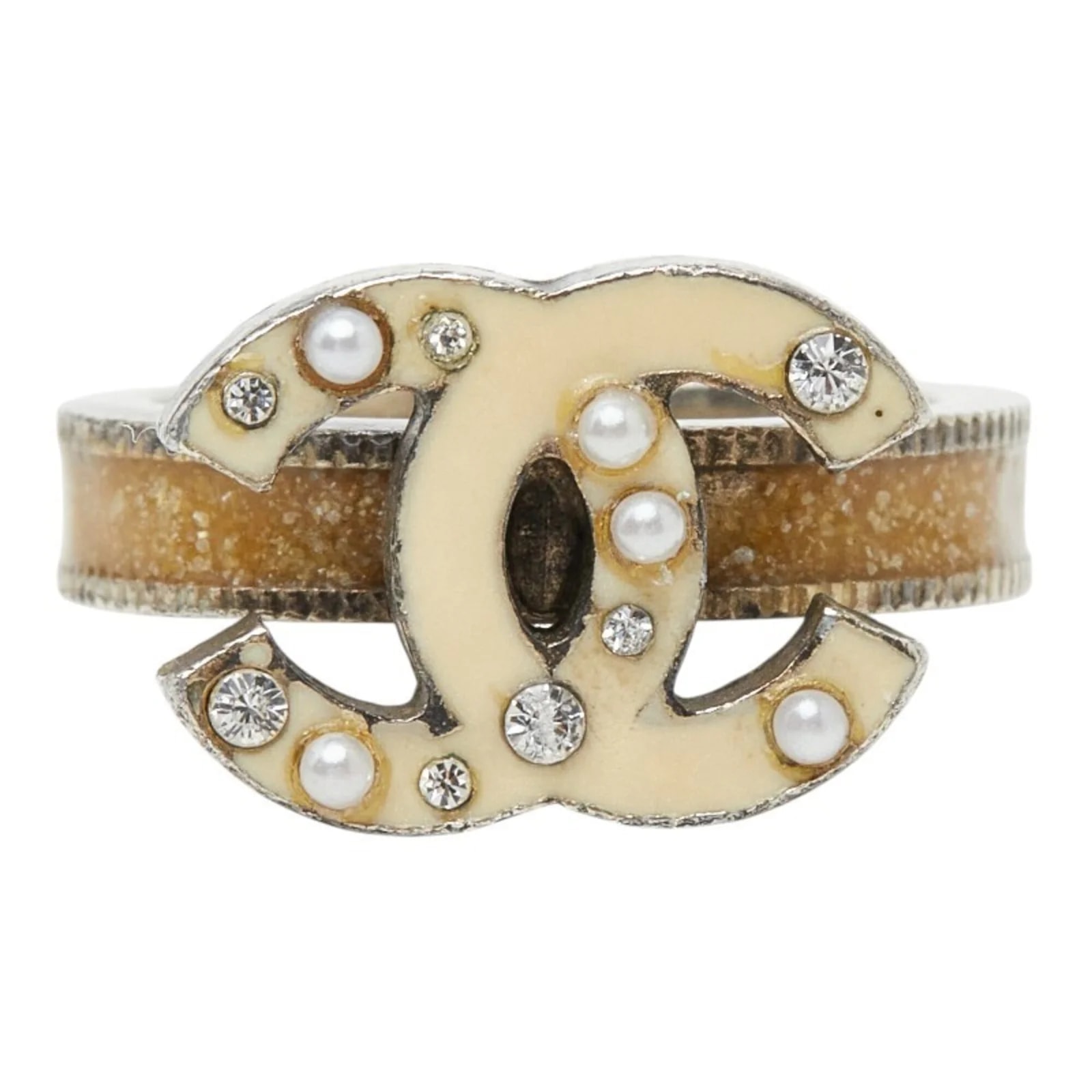 Chanel — Chanel Metal Rhinestone Band — Jewelry — resale