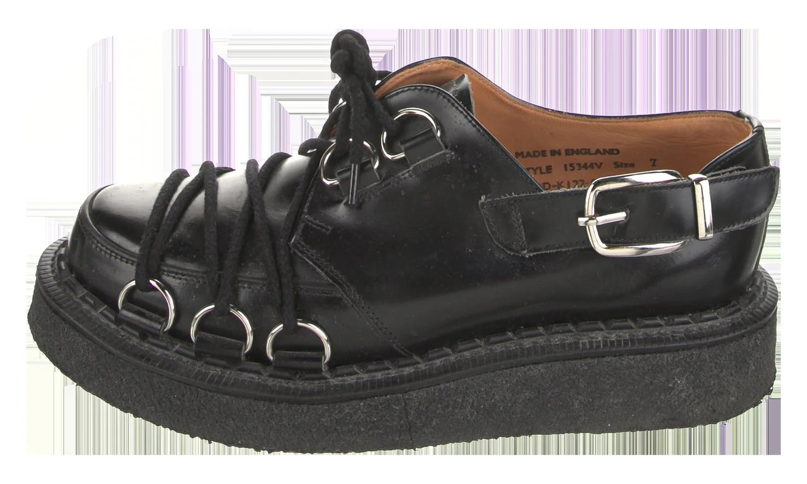 Comme des Garcons Homme Plus — George Cox 19AW D-Ring Buckle Shoes " PD K122 001 — Sneaker — resale