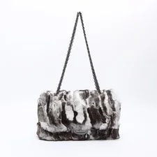 Chanel 23 Series 2.55 Double Flap Rabbit Fur From Japan 2