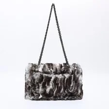 Chanel 23 Series 2.55 Double Flap Rabbit Fur From Japan 3
