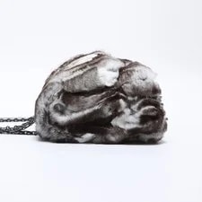 Chanel 23 Series 2.55 Double Flap Rabbit Fur From Japan 4